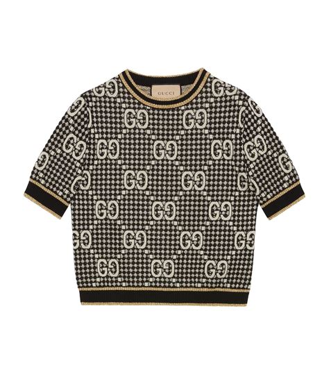 gucci short sleeve sweater|gucci sweatshirt women's.